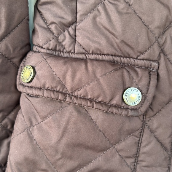 Ralph Lauren 4T Quilted Brown Coat - Picture 4 of 8